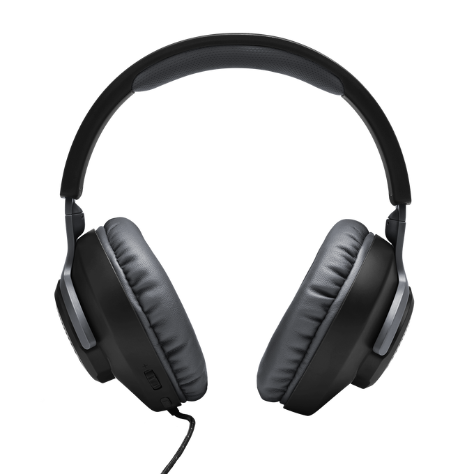 JBL Quantum 100 - Black - Wired over-ear gaming headset with flip-up mic - Detailshot 2 image number null